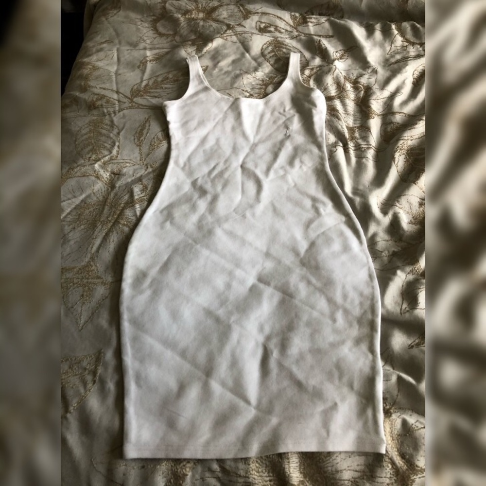 Cream bodycon dress